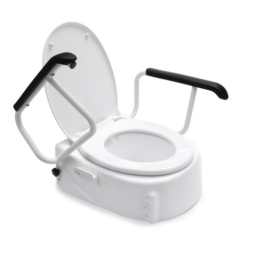 Toilettensitzerhöhung mit Armlehnen - 10659 - Direct Healthcare Group - mit Deckel