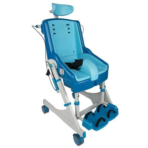 Duschstuhl auf Rollen - Seahorse Plus - G and S Smirthwaite Ltd.  - mit Fußstütze / mit Rückenlehne / höhenverstellbar
