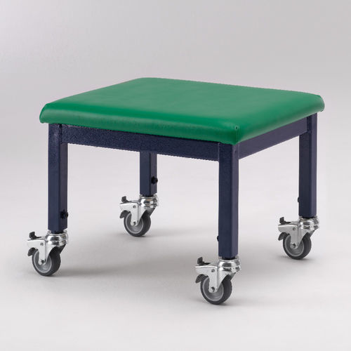 Höhenverstellbarer-Hocker - adjustable height wheely stool - G and S Smirthwaite Ltd.  - auf Rollen / sattelförmig / für Kinder
