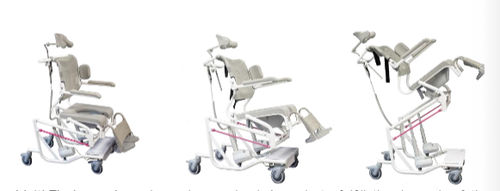 Duschstuhl mit Armlehnen - 31080 series - HMN - auf Rollen / Toilette / Dreh