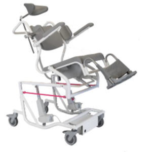 Duschstuhl mit Armlehnen - 310803-B - HMN - auf Rollen / mit Fußstütze / Toilette