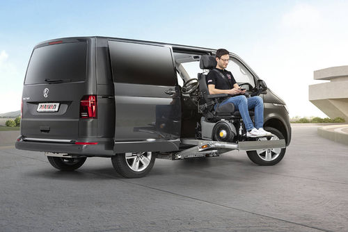 Fahrzeug für Personen mit eingeschränkter Mobilität / Großraumlimousine - VW T6.1 Extended - PARAVAN - seitlicher Eingang