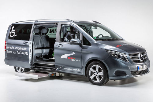 Fahrzeug für Personen mit eingeschränkter Mobilität / Großraumlimousine - Mercedes-Benz V-Class - PARAVAN - seitlicher Eingang
