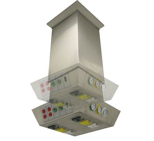 Deckenmontierter Verteilersäule - Arigmed - für Intensivpflege / stationär / höhenverstellbar