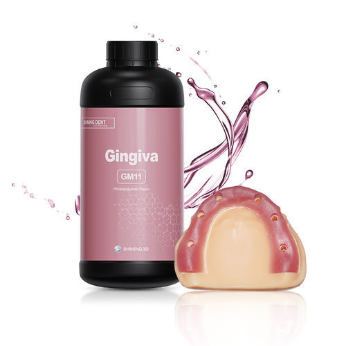 Zahnmedizinisches Material / Harz - GM11 - Shining 3D - für 3D-Druck / gingival / transparent