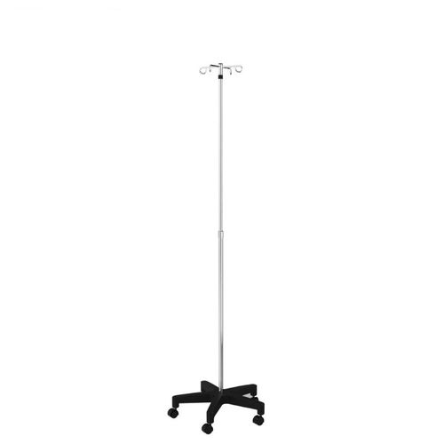 Infusionsständer auf Rollen - IVS5-006 - Rollsys - 4 Haken / teleskopisch / Edelstahl