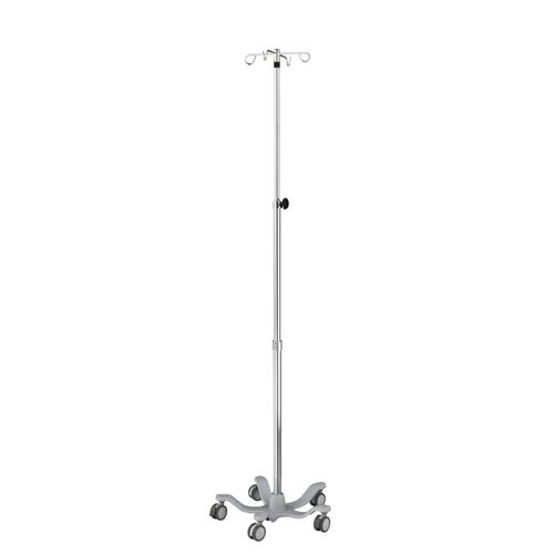 Infusionsstativ auf Rollen - IVS5-003 - Rollsys - 4 Haken / teleskopisch / Edelstahl