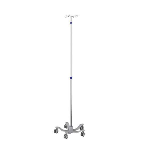 Infusionsständer auf Rollen - IVS5-007 - Rollsys - 4 Haken / teleskopisch / höhenverstellbarer
