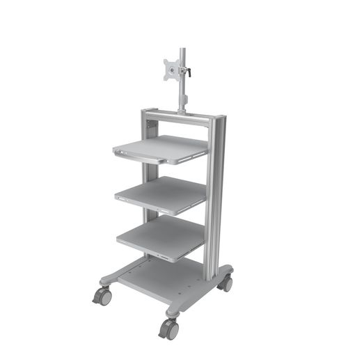 Wagen für Endoskope - PE-B001M - Rollsys - medizinisch / Aluminium / Metall