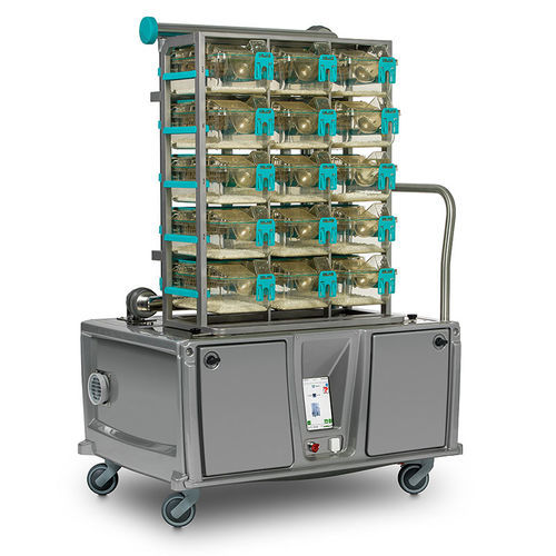 Chirurgischer Wagen - TRANSIT - Tecniplast - für Tierkäfige / für Transport / Pflege