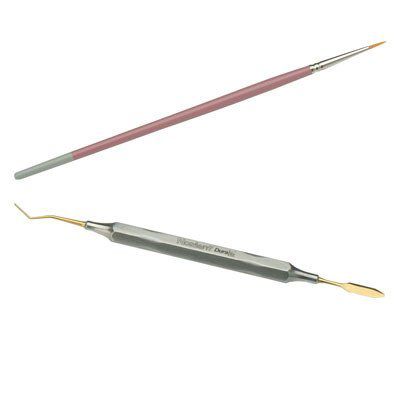 Spatel für Dentalkomposit - 335 series - Kerr Corporation - doppelt / Aluminium