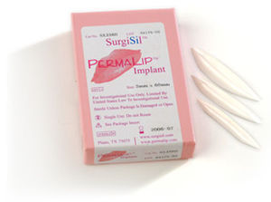 Implantat, ästhetisch / Lippen - PermaLip™ - SurgiSil - anatomisch / Silikon / glatt