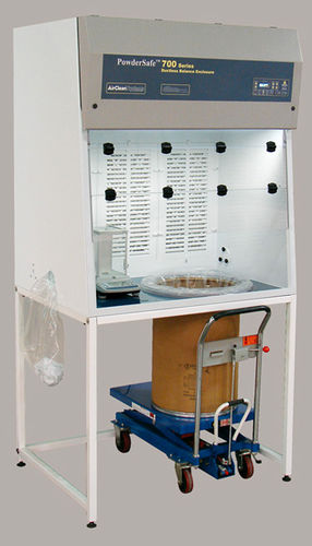 Kabine für Pulverbearbeitung - Airclean Systems - Pulverwiege- / Isolier / bodenstehend