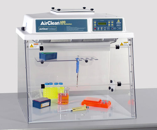 Abzugshaube für PCR - AirClean® AC600 Series - Airclean Systems - Tisch / vertikaler Laminar-Flow / Polycarbonat