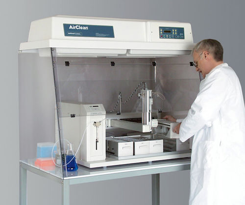 Isolier-Abzugshaube - Airclean Systems - für biologische Risiken / Labor / Tisch