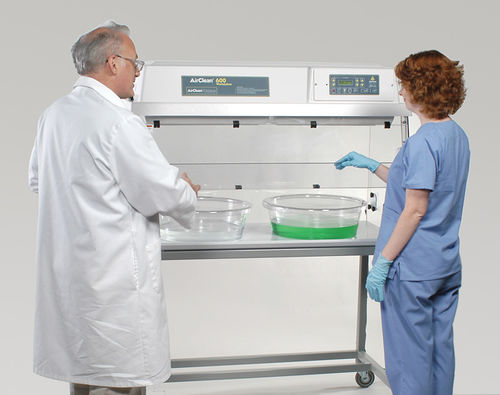 Arbeitsstation zur Endoskop Desinfektion - AC600 Series - Airclean Systems - mit Haube