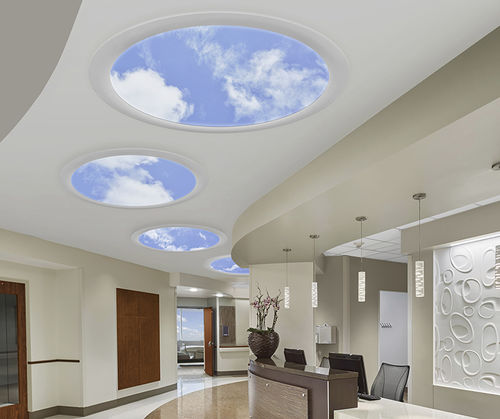 Deckenmontiertes LED-Panel - Aperture ™  - Sky Factory - Grafikanimationen