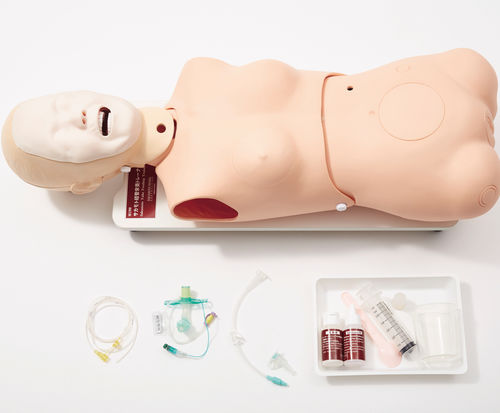 Trainingspuppe für Krankenpflege - M190 - Sakamoto Model Corporation - für Intubation / Ernährung / Oberkörper