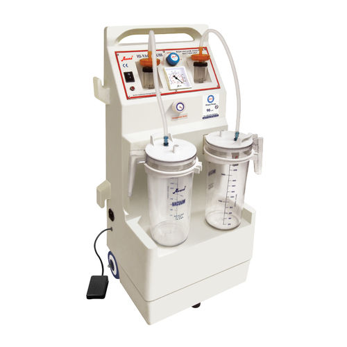 Elektrische chirurgische Absaugpumpe - HI-VAC PLUSS 90  - Anand Medicaids - für gynäkologische Chirurgie / für chirurgische Drainage und Debridement / auf Rollen