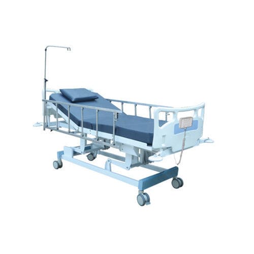 Intensivpflegebett - JUPITER - EL 02 - Shree Hospital Equipments - elektrisch / auf Rollen / zweiteilig