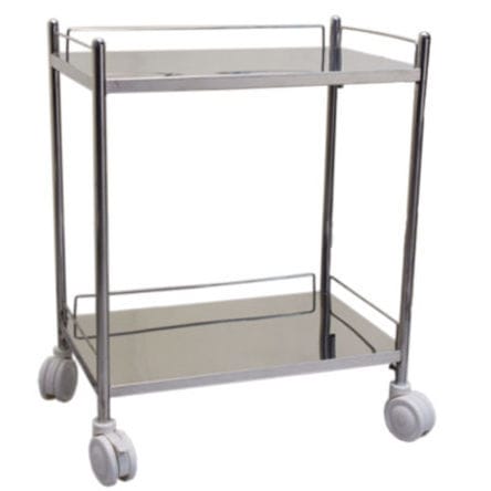 Medizinischer Wagen - 991 - Shree Hospital Equipments - für Instrumente / Geräte / Edelstahl