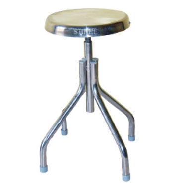 Hocker für Arztpraxis - 999 - Shree Hospital Equipments - quadratisch / Edelstahl / beige