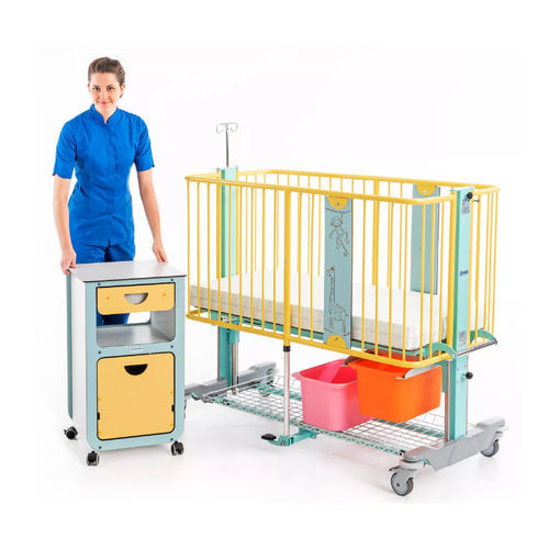 Krankenhausbett - Sparrow - Formed - manuell / für Kinder / auf Rollen