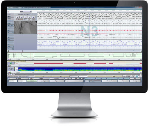 Software-Modul / Analyse - SLEEP  - Dr. Grossegger & Drbal alpha trace medical systems - Bewertung / Aufzeichnung / Videoaufnahme