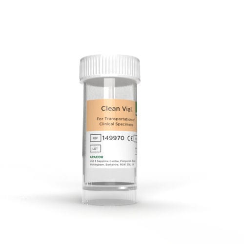 Phiole für Probentransport - Apacor Ltd. - Parasitologie / Einweg