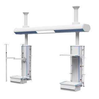 Deckenmontierter Verteilerbalken - DT100E-E - Shanghai PAX Medical Instrument - für Intensivpflege / mit Gondel / mit Säule