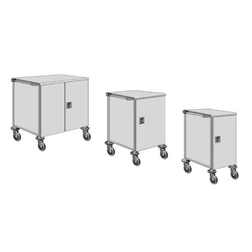 Medizinischer Wagen - WZ series - SMS spółka z o.o. - Sterilisation / für sterile Materialien / für Transport