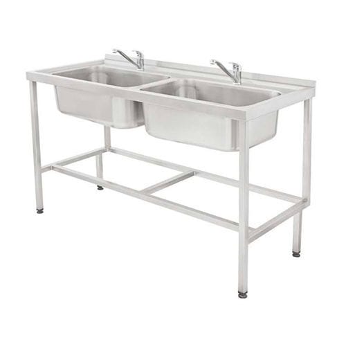 Spüle für Hygienebereich - SRZ series - SMS spółka z o.o. - 2 Stationen / Edelstahl