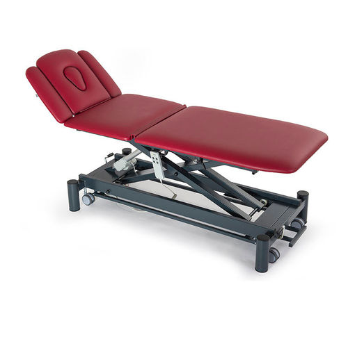 Elektrische Massageliege - GIOVE5  - Fisiotech - hydraulisch / auf Rollen / mit Kopfstütze