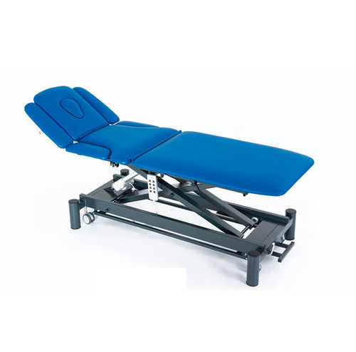 Elektrische Massageliege - GIOVE7  - Fisiotech - auf Rollen / mit Armstütze / mit verstellbarer Rückenlehne