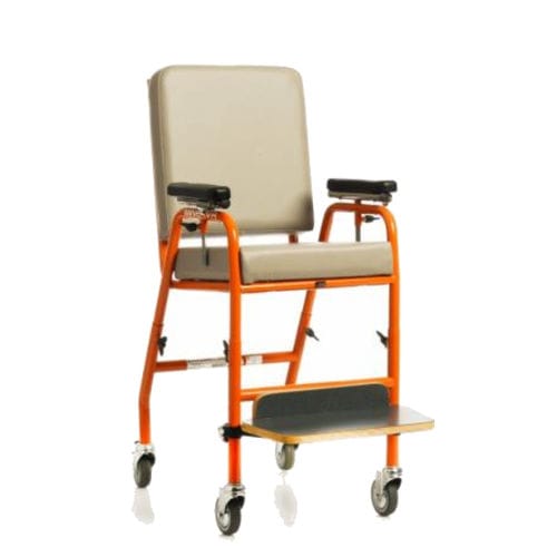 Patienten-Transportstuhl auf Rollen - MINERVA - Nuova Blandino - höhenverstellbar / verstellbar / mit Fußstütze