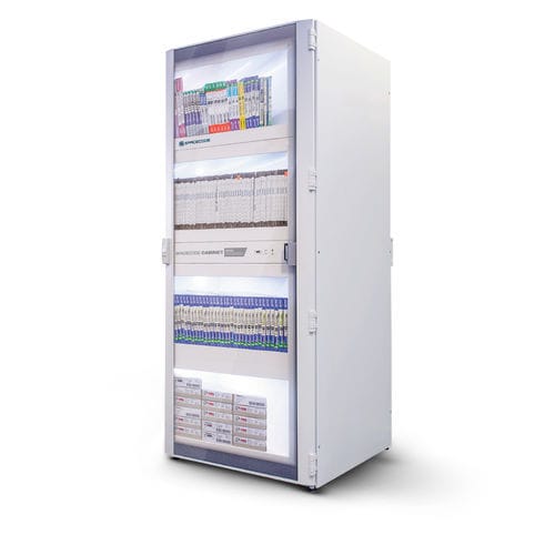 Schrank für medizinische Geräte - V3370.1D - Spacecode SA - für Krankenhaus / mit Tür / automatisiert