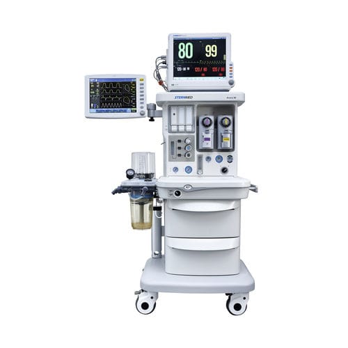 Anästhesiearbeitsplatz für Kinder - Avacs 50 - SternMed - auf Wagen / Atmungsmonitoring / mit Ventilator