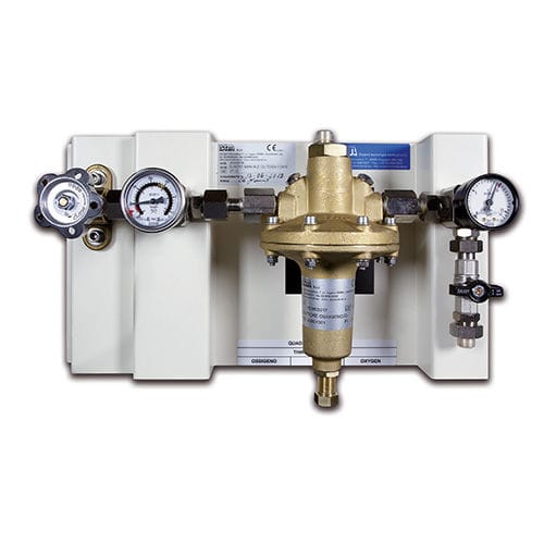 Sauerstoff-Verteilereinheit - QRI -00 series - STM - Sistemi Tecnologie Medicali - CO2 / N2O / wandmontiert