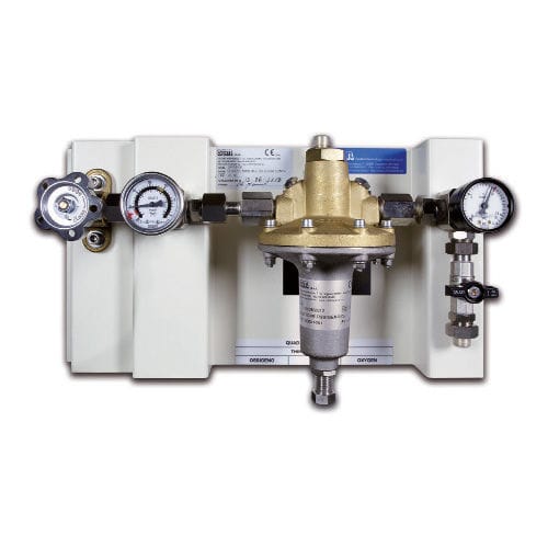Sauerstoff-Verteilereinheit - QRI -01 series - STM - Sistemi Tecnologie Medicali - CO2 / N2O / wandmontiert
