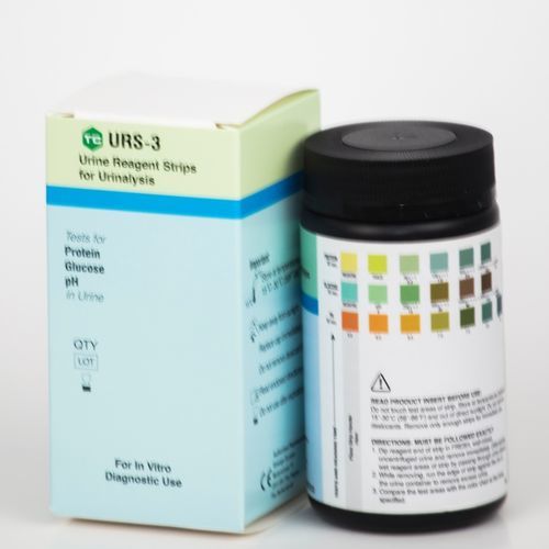Urinanalyse-Teststreifen - URS-3-100 - Teco Diagnostics - Glukosurie / Albuminurie / pH