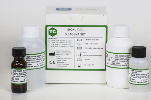 Reagenzkit / klinische Chemie - I592-100 - Teco Diagnostics - für Blutproben / flüssig / Eisen