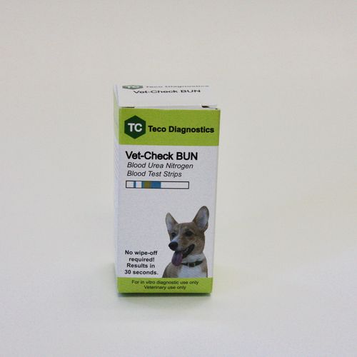 Lebererkrankungen-Schnelltest - VET-CHECK-BUN - Teco Diagnostics - für Veterinärmedizin / Harnstoff / Blut