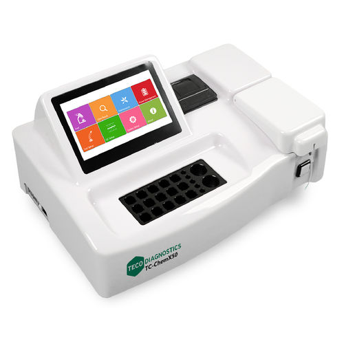 Halbautomatisches biochemisches Analysegerät - TC-ChemX50 - Teco Diagnostics - Tisch / kompakt / Blut