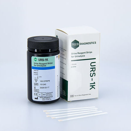 Urinanalyse-Teststreifen - URS-1K-100 - Teco Diagnostics - Ketoazidose / Urin / Farbmetrik