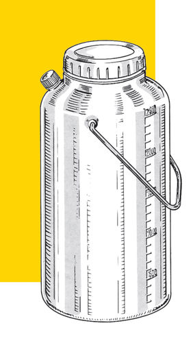 Probenbehälter für 24-Std.-Urin - 90483 - Vacutest Kima S.r.l. - Polyethylen / mit Schraubverschluss