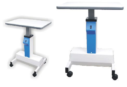 Elektrischer ophthalmischer Instrumententisch - Zumax Medical - auf Rollen / höhenverstellbar