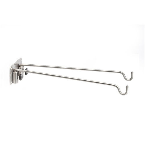 Wandmontierter Infusionsständer - D-74 - DEMERTZI M & Co - 2 Haken / Edelstahl