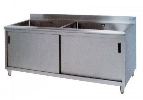 Multifunktionsschrank - D10-100 - DEMERTZI M & Co - mit Waschbecken / Edelstahl / grau