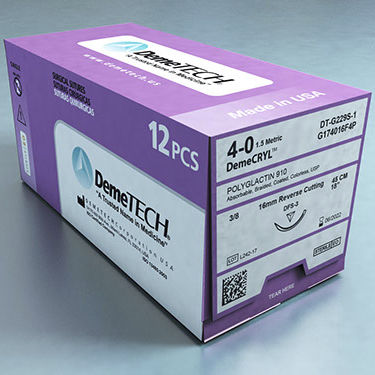 Resorbierbarer Nähfaden - DemeCRYL™ - Demetech - ophthalmische Chirurgie
