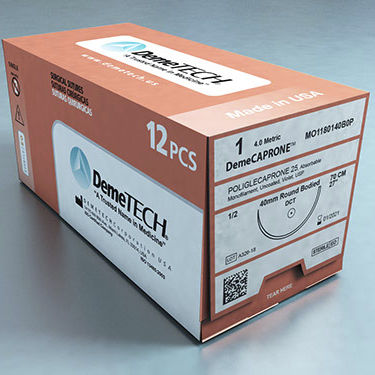 Resorbierbarer Nähfaden - DemeCAPRONE™ - Demetech - Wundenchirurgie / orthopädische Chirurgie
